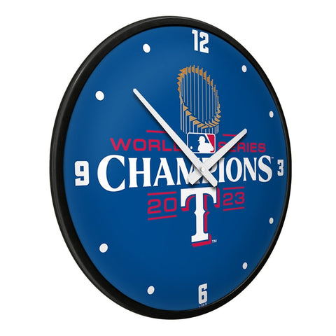 Texas Rangers: World Series Champs - Modern Disc Wall Clock - The Fan-Brand