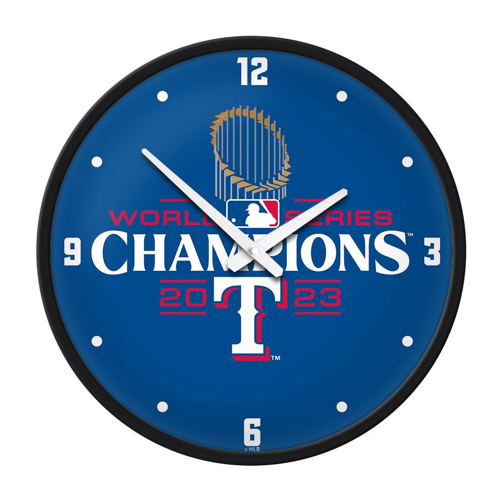 Texas Rangers: World Series Champs - Modern Disc Wall Clock - The Fan-Brand