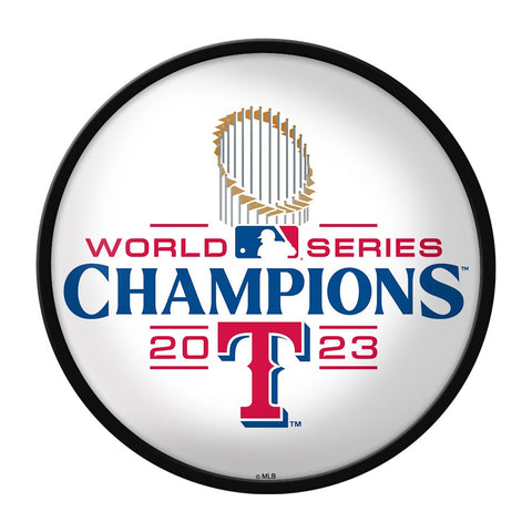 Texas Rangers: World Series Champs - Modern Disc Wall Sign - The Fan-Brand