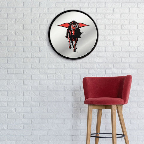 Texas Tech Red Raiders: Mascot - Modern Disc Mirrored Wall Sign - The Fan-Brand