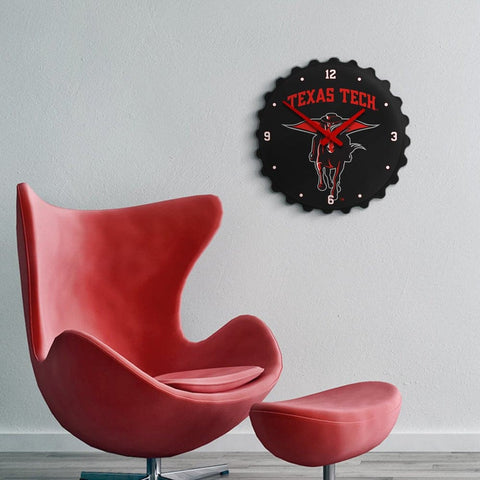 Texas Tech Red Raiders: Masked Rider - Bottle Cap Wall Clock - The Fan-Brand