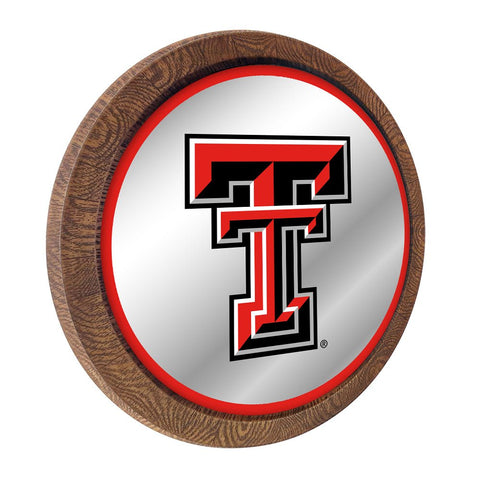 Texas Tech Red Raiders: Mirrored Barrel Top Mirrored Wall Sign - The Fan-Brand