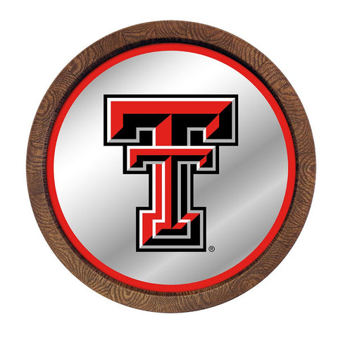 Texas Tech Red Raiders: Mirrored Barrel Top Mirrored Wall Sign - The Fan-Brand
