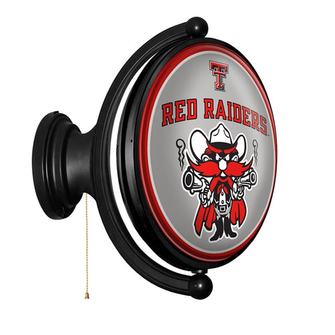 Texas Tech Red Raiders: Original Oval Rotating Lighted Wall Sign - The Fan-Brand
