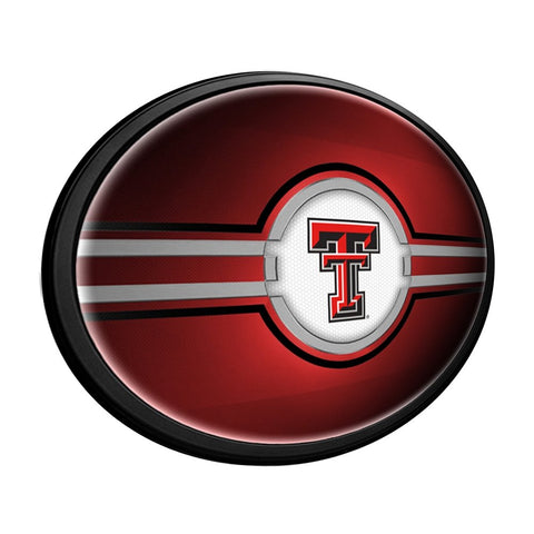 Texas Tech Red Raiders: Oval Slimline Lighted Wall Sign - The Fan-Brand