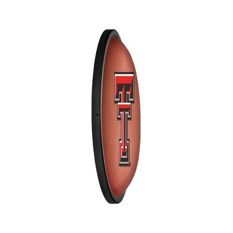Texas Tech Red Raiders: Pigskin - Oval Slimline Lighted Wall Sign - The Fan-Brand
