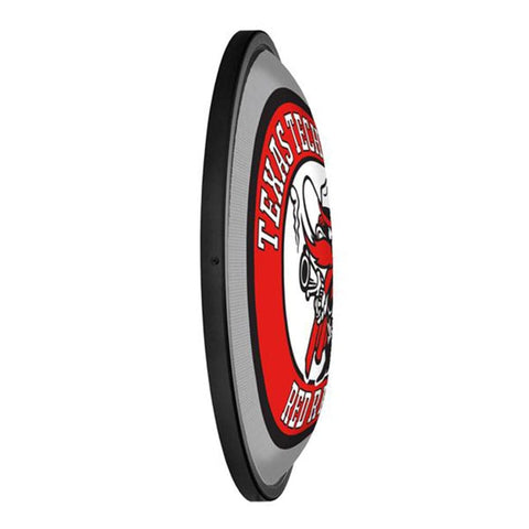 Texas Tech Red Raiders: Raider Red - Round Slimline Lighted Wall Sign - The Fan-Brand