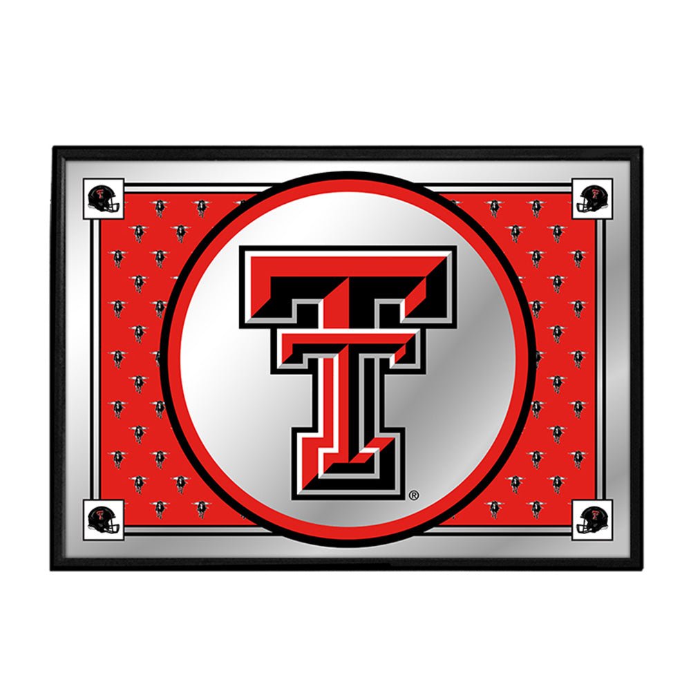 Texas Tech Red Raiders: Team Spirit - Framed Mirrored Wall Sign - The Fan-Brand