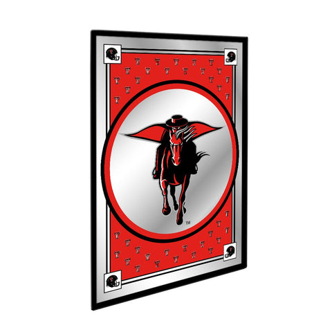 Texas Tech Red Raiders: Team Spirit, Mascot - Framed Mirrored Wall Sign - The Fan-Brand