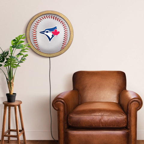 Toronto Blue Jays: Barrel Framed Lighted Wall Sign - The Fan-Brand