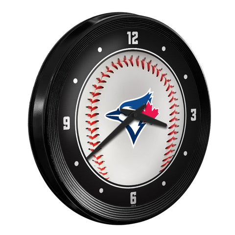 Toronto Blue Jays: Baseball - Ribbed Frame Wall Clock - The Fan-Brand