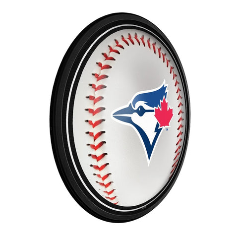 Toronto Blue Jays: Baseball - Round Slimline Lighted Wall Sign - The Fan-Brand