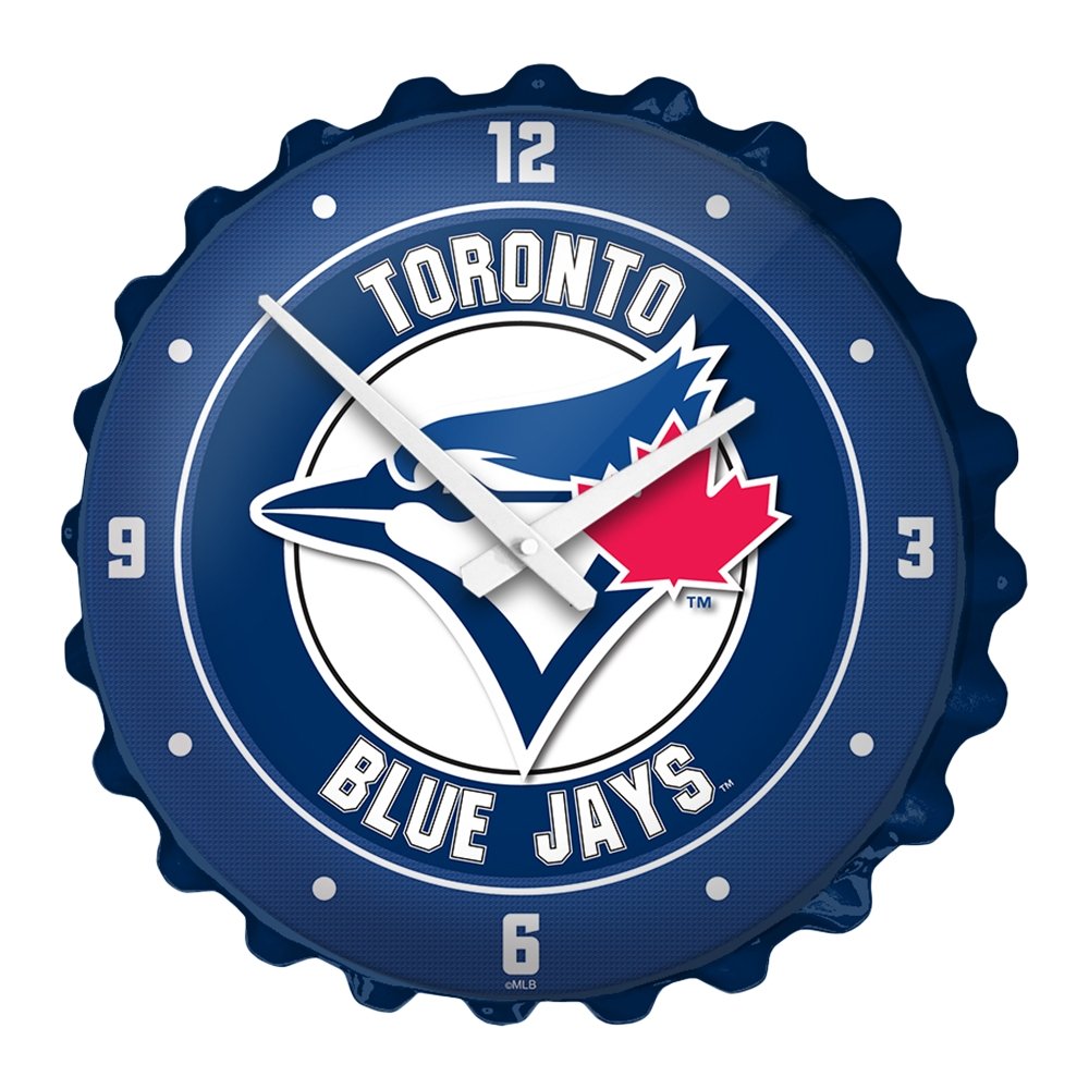 Toronto Blue Jays: Bottle Cap Wall Clock - The Fan-Brand