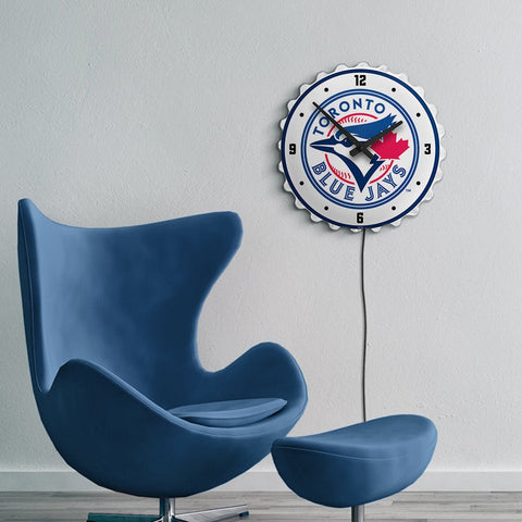 Toronto Blue Jays: Logo - Bottle Cap Lighted Wall Clock - The Fan-Brand