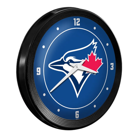 Toronto Blue Jays: Logo - Ribbed Frame Wall Clock - The Fan-Brand