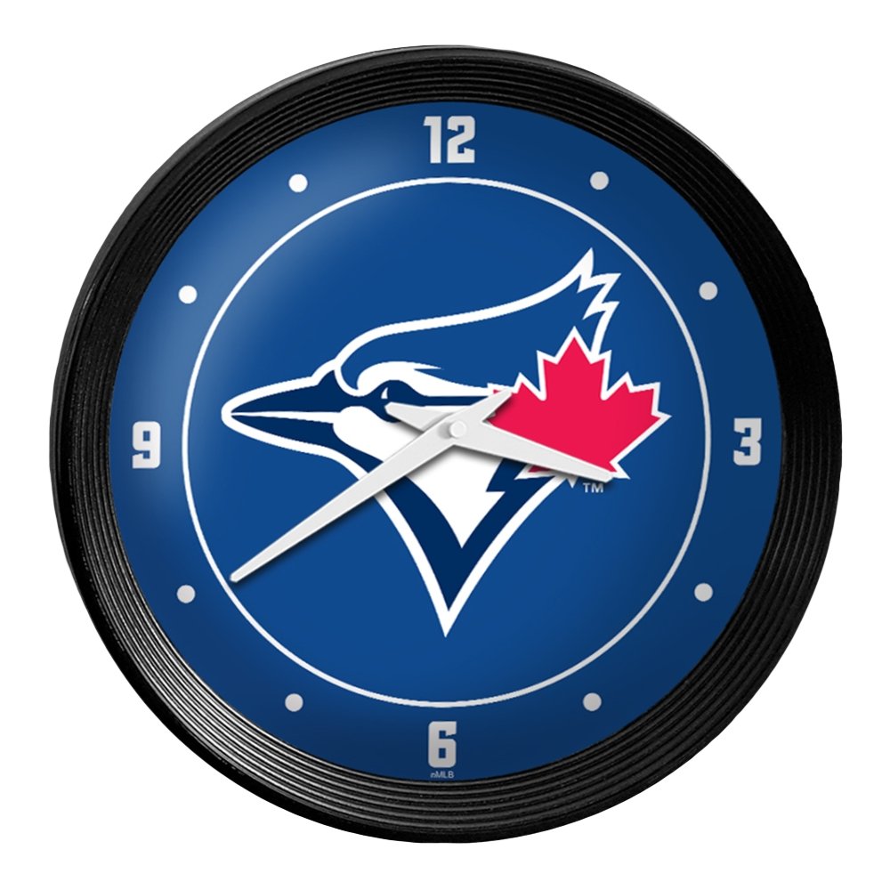 Toronto Blue Jays: Logo - Ribbed Frame Wall Clock - The Fan-Brand