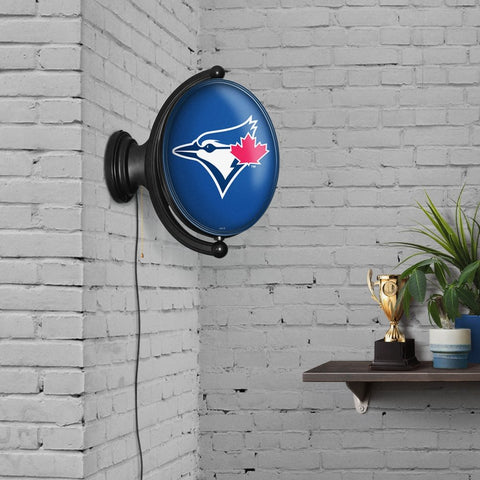 Toronto Blue Jays: Original Oval Rotating Lighted Wall Sign - The Fan-Brand