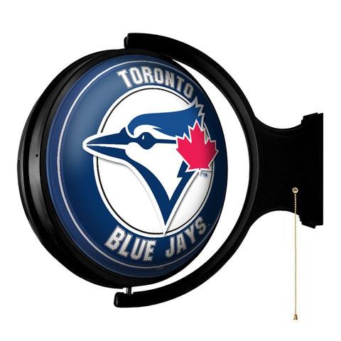 Toronto Blue Jays: Original Round Rotating Lighted Wall Sign - The Fan-Brand