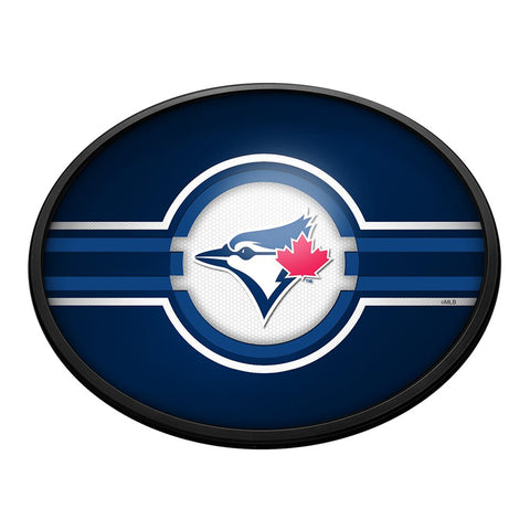 Toronto Blue Jays: Oval Slimline Lighted Wall Sign - The Fan-Brand