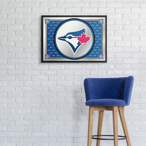 Toronto Blue Jays: Team Spirit - Framed Mirrored Wall Sign - The Fan-Brand