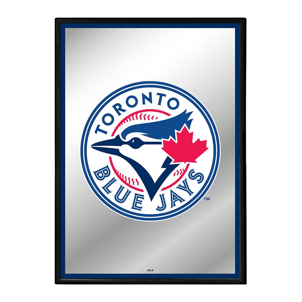 Toronto Blue Jays: Vertical Framed Mirrored Wall Sign - The Fan-Brand