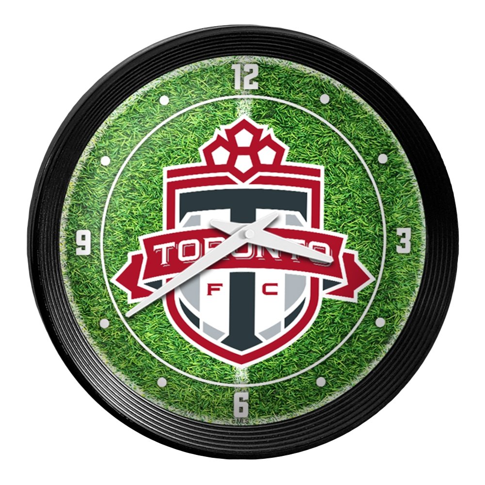 Toronto FC: Pitch - Ribbed Frame Wall Clock - The Fan-Brand