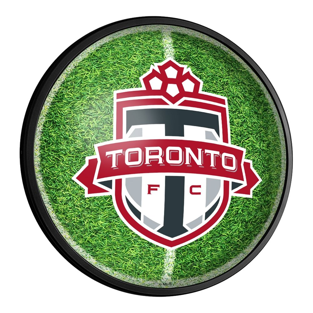 Toronto FC: Pitch - Round Slimline Lighted Wall Sign - The Fan-Brand