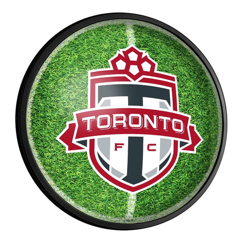 Toronto FC: Pitch - Round Slimline Lighted Wall Sign - The Fan-Brand