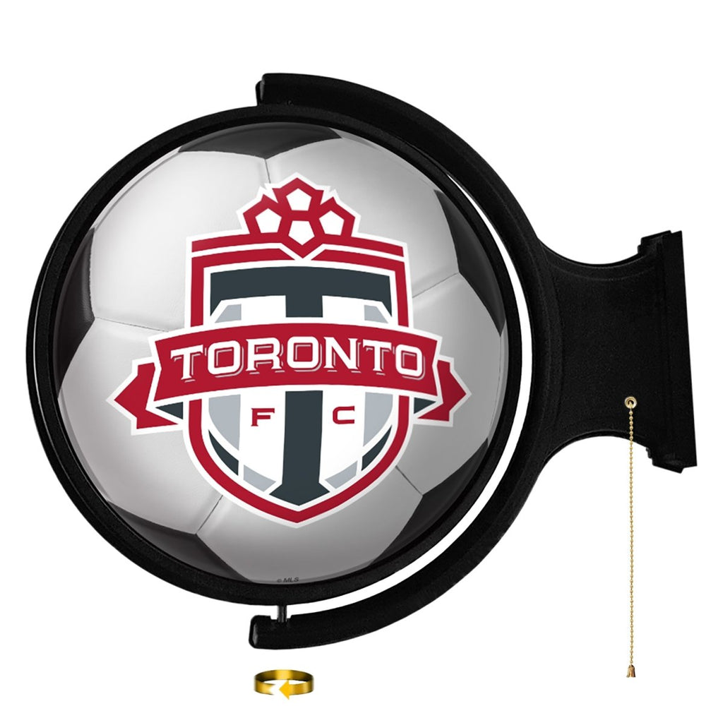 Toronto FC: Soccer Ball - Original Round Rotating Lighted Wall Sign - The Fan-Brand