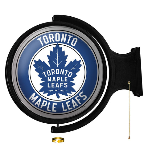 Toronto Maple Leaf: Original Round Rotating Lighted Wall Sign - The Fan-Brand