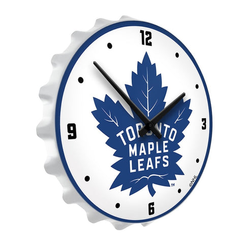 Toronto Maple Leafs: Bottle Cap Lighted Wall Clock - The Fan-Brand