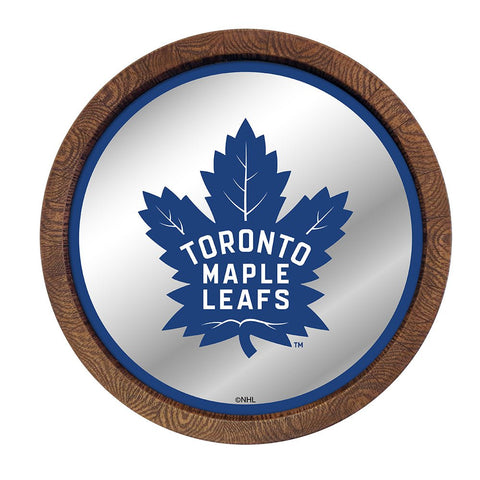 Toronto Maple Leafs: Mirrored Barrel Top Wall Sign - The Fan-Brand