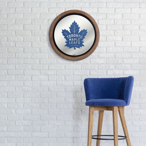 Toronto Maple Leafs: Mirrored Barrel Top Wall Sign - The Fan-Brand