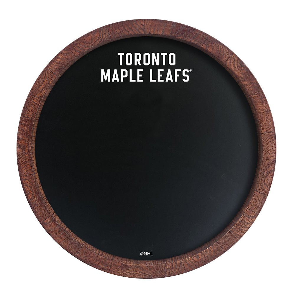 Toronto Maple Leafs: Secondary Logo - Barrel Top Chalkboard Sign - The Fan-Brand