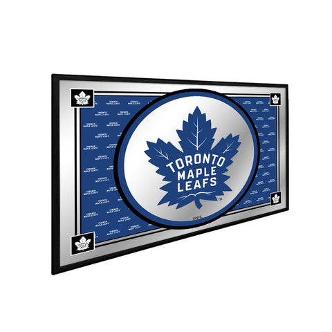 Toronto Maple Leafs: Team Spirit - Framed Mirrored Wall Sign - The Fan-Brand