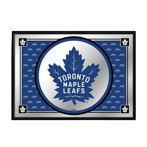 Toronto Maple Leafs: Team Spirit - Framed Mirrored Wall Sign - The Fan-Brand