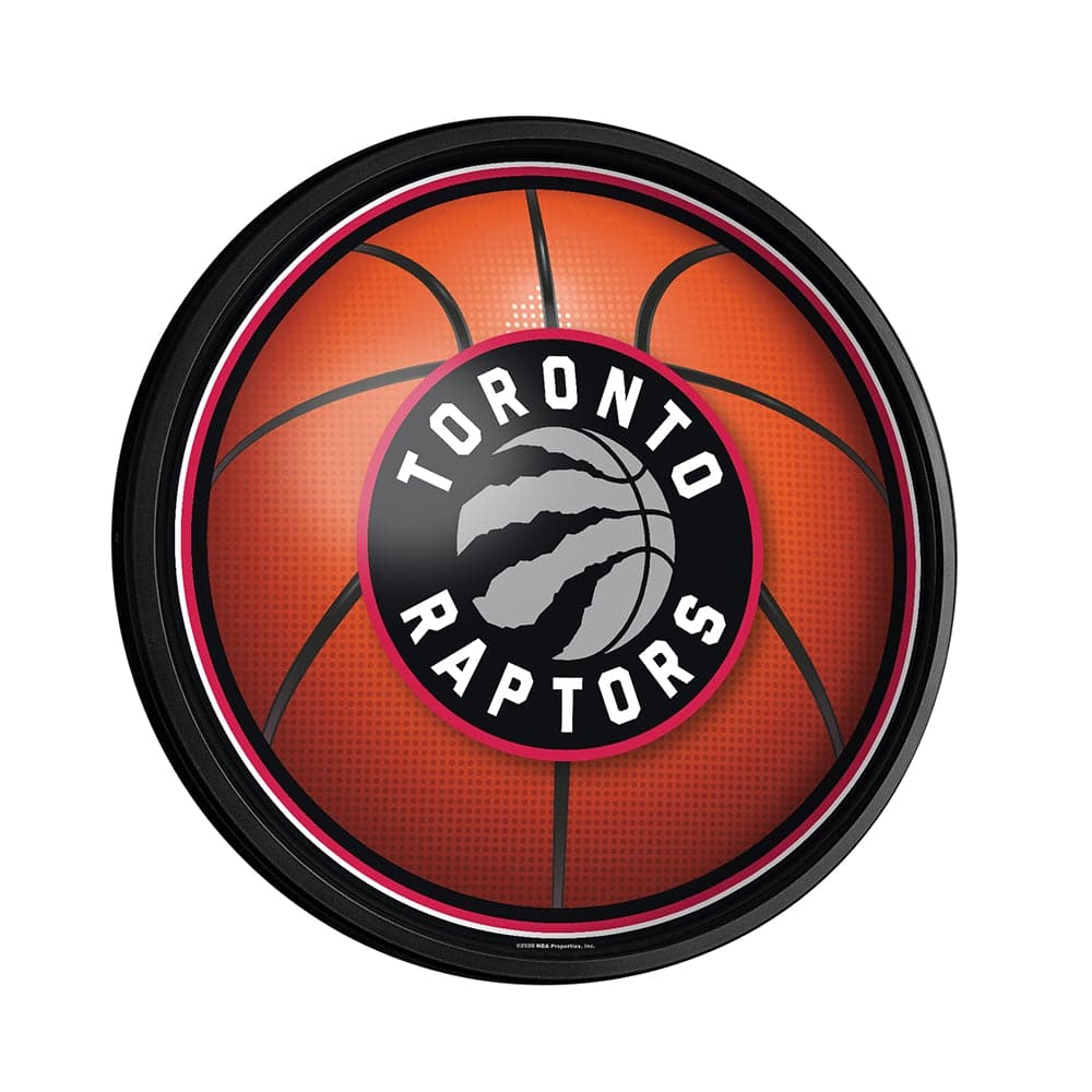 Toronto Raptors: Basketball - Round Slimline Lighted Wall Sign - The ...