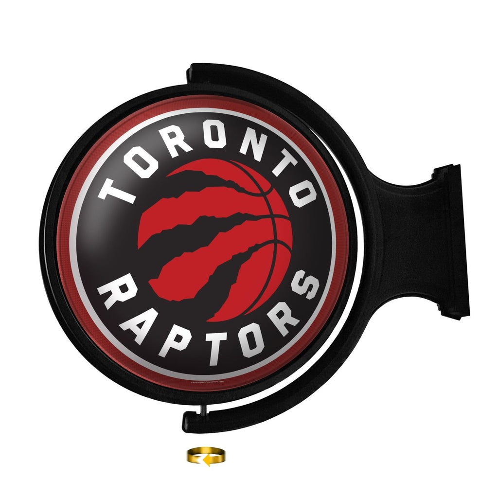 Toronto Raptors: Original Round Rotating Lighted Wall Sign - The Fan-Brand