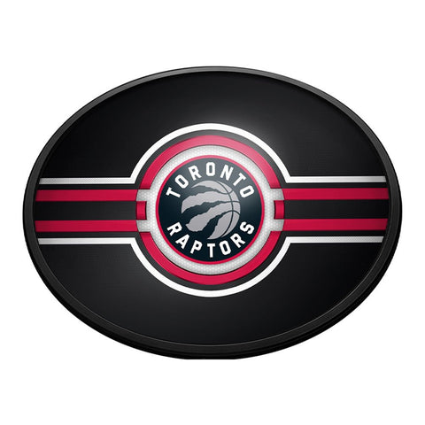 Toronto Raptors: Oval Slimline Lighted Wall Sign - The Fan-Brand
