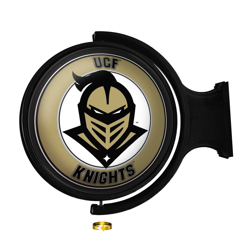 UCF Knights: Mascot - Original Round Rotating Lighted Wall Sign - The Fan-Brand