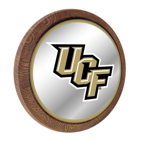 UCF Knights: Mirrored Barrel Top Mirrored Wall Sign - The Fan-Brand