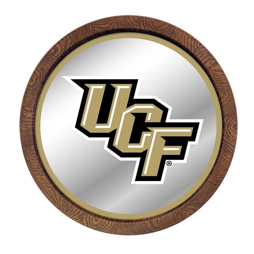 UCF Knights: Mirrored Barrel Top Mirrored Wall Sign - The Fan-Brand