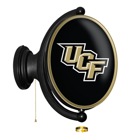 UCF Knights: Original Oval Rotating Lighted Wall Sign - The Fan-Brand