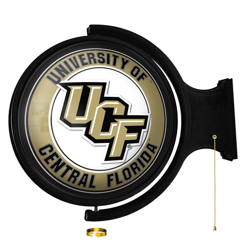 UCF Knights: Original Round Rotating Lighted Wall Sign - The Fan-Brand