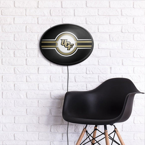 UCF Knights: Oval Slimline Lighted Wall Sign - The Fan-Brand
