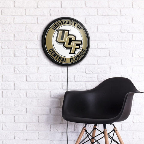 UCF Knights: Round Slimline Lighted Wall Sign - The Fan-Brand