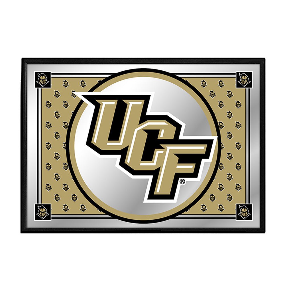 UCF Knights: Team Spirit - Framed Mirrored Wall Sign - The Fan-Brand