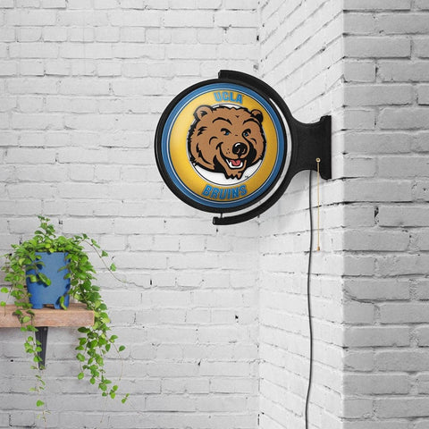 UCLA Bruins: Mascot - Original Round Rotating Lighted Wall Sign - The Fan-Brand