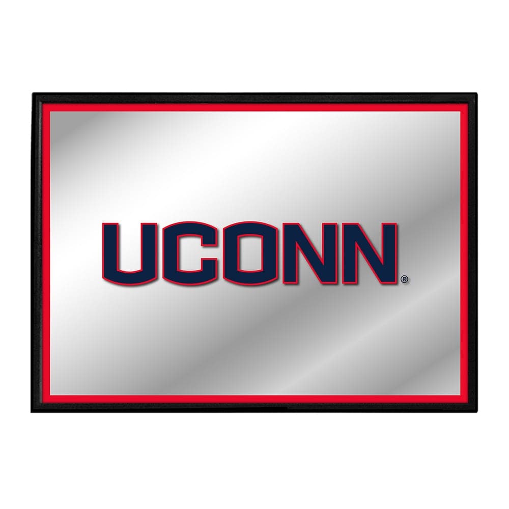 UConn Huskies: Framed Mirrored Wall Sign - The Fan-Brand