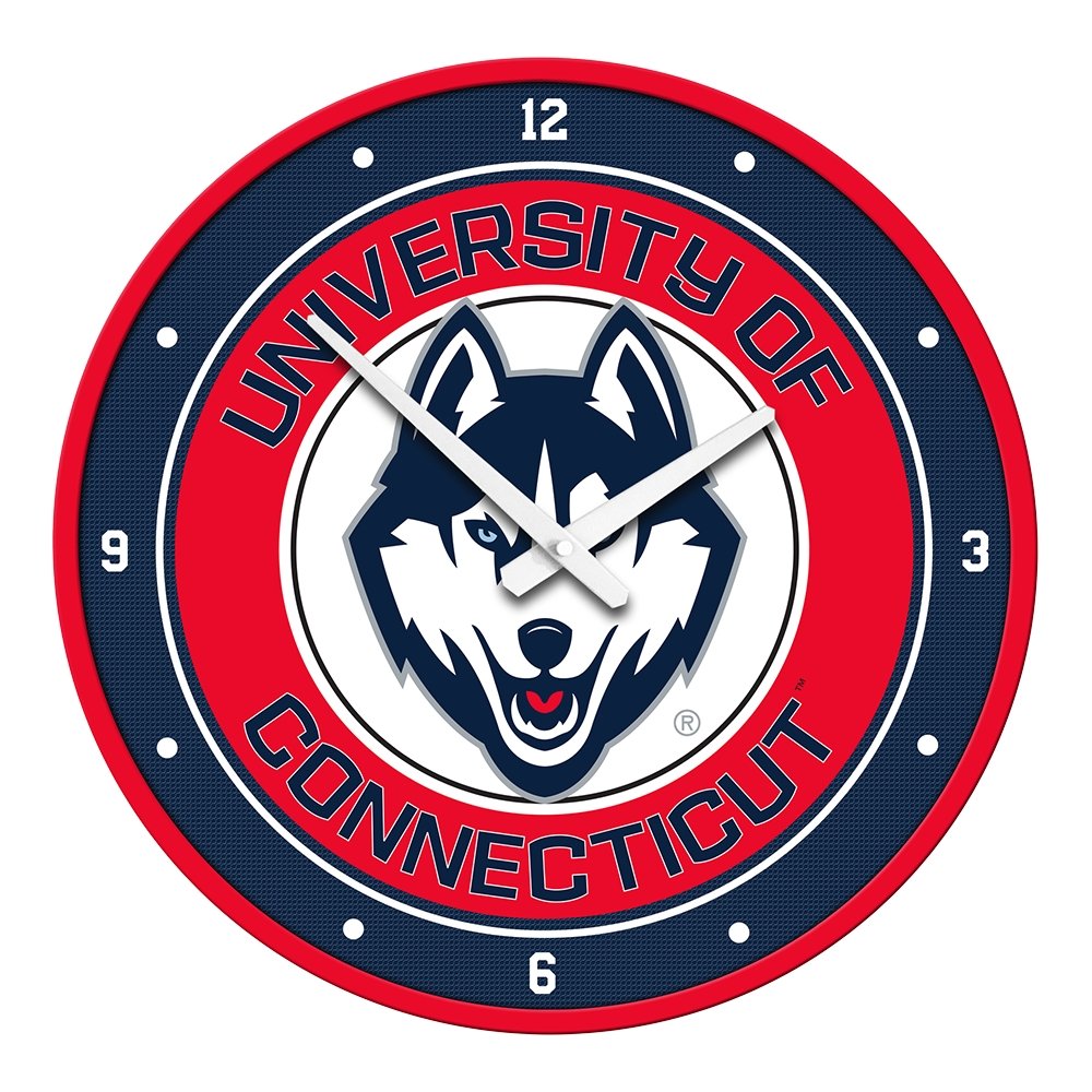 UConn Huskies: Modern Disc Wall Clock - The Fan-Brand